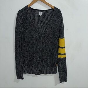 Element Charcoal and Mustard Cardigan